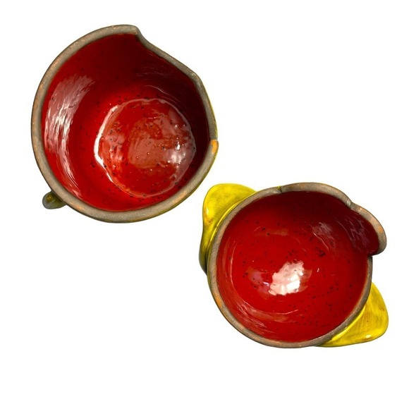 Ceramic Yellow Dog Art Nancy Hopkins Designs Jar Vessel Trinket Memory Box USA - Picture 7 of 14